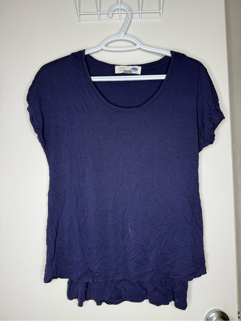 Old Navy Maternity Women’s Navy Scoop Neck Short Sleeve Top